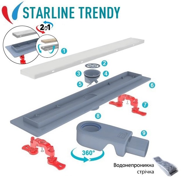 Трап для душа Valtemo Starline Trendy (VLD-563320)