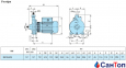 Центробежный насос для воды Calpeda NM 3/A/B (2.2 кВт, напор max 56 м) моноблочный с резьбовыми раструбами 2