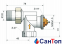 Термостатический клапан никелированный фигура аксиальная SCHLOSSER DN 15 GZ 1/2xGW1/2 0