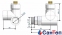 Клапан зворотного потоку SCHLOSSER  Combi Plus, сталь, форма права GW M22x1,5 x GW 1/2 0