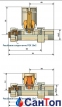 Комплект клапанов SCHLOSSER с ручной регулировкой Форма проходная Хром GW M22x1,5 x GW 1/2 0