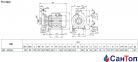 Центробежный насос для воды Calpeda NM 80/25E (22 кВт, напор max 51 м) моноблочный с фланцевыми раструбами 0