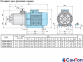 Самовсмоктуючий насос для води Calpeda MXH 4801/B (3 кВт, напір max 20 м) моноблочний, горизонтальний, багатоступінчастий 0