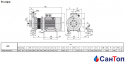 Відцентровий насос для води Calpeda NMS 80/250A/A (55 кВт, напір max 95 м) моноблочний з фланцевими розтрубами 0
