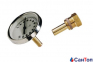 Биметаллический термометр для котла WATTS F+R801 OR (100 мм, 0-120 °C) аксиальный с погружной гильзой (100 мм, 1/2