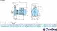 Відцентровий насос для води Calpeda NM 25/20S/C (4 кВт, напір max 57.8 м) моноблочний з різьбовими розтрубами 0