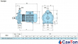 Відцентровий насос для води Calpeda NMDM 20/140AE (1.5 кВт, напір max 57.5 м) моноблочний, однофазний з різьбовими розтрубами 0