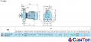 Центробежный насос для воды Calpeda NM 40/12A/C (2.2 кВт, напор max 22 м) моноблочный с фланцевыми раструбами 2