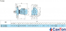 Центробежный насос для воды Calpeda NM 32/16A/B (2.2 кВт, напор max 35.5 м) моноблочный с фланцевыми раструбами 0
