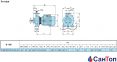 Відцентровий насос для води Calpeda B-NM 32/12S/A (1.5 кВт, напір max 23.5 м) моноблочний з фланцевими розтрубами (корпус з бронзи) 0