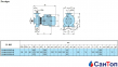 Відцентровий насос для води Calpeda B-NM 32/20C/B (3 кВт, напір max 45 м) моноблочний з фланцевими розтрубами (корпус з бронзи) 3