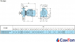 Відцентровий насос для води Calpeda B-NM 40/12A/B (2.2 кВт, напір max 22 м) моноблочний з фланцевими розтрубами (корпус з бронзи) 1