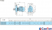 Відцентровий насос для води Calpeda B-NM 40/16B/B (3 кВт, напір max 29 м) моноблочний з фланцевими розтрубами (корпус з бронзи) 3
