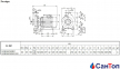 Центробежный насос для воды Calpeda B-NM 65/160A/C (15 кВт, напор max 40.5 м) моноблочный с фланцевыми раструбами (корпус из бронзы) 1