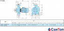 Центробежный насос для воды Calpeda NM4 40/16B/A (0.55 кВт, напор max 7.6 м) моноблочный 1