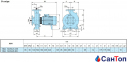 Відцентровий насос для води Calpeda NM4 50/25B/B (3 кВт, напір max 20.7 м) моноблочний 1