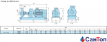 Центробежный консольный насос Calpeda N4 32-200B/A (0.55 кВт, напор max 12.5 м) с осевым всасыванием 3