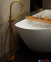Напольный смеситель для ванны Armatura Moza Gold 2