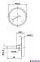 Біметалічний термометр WATTS F+R801 OR (63 мм, 0-120 °C) аксіальний із занурювальною гільзою (50 мм, 1/2