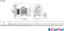 Центробежный насос для воды Calpeda NMS 100/200A/A (45 кВт, напор max 61.5 м) моноблочный с фланцевыми раструбами 0