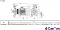 Відцентровий насос для води Calpeda NMS 100/250B/A (55 кВт, напір max 73.5 м) моноблочний з фланцевими розтрубами 0