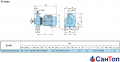 Відцентровий насос для води Calpeda B-NM 65/125C/B (5.5 кВт, напір max 21.1 м) моноблочний з фланцевими розтрубами (корпус з бронзи) 1