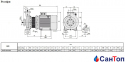 Центробежный насос для воды Calpeda NMS 80/200A (30 кВт, напор max 56 м) моноблочный с фланцевыми раструбами 0