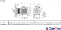 Центробежный насос для воды Calpeda NMS 80/250B/A (45 кВт, напор max 84 м) моноблочный с фланцевыми раструбами 1