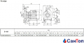 Відцентровий насос для води Calpeda B-NM 65/250C/A (22 кВт, напір max 64 м) моноблочний з фланцевими розтрубами (корпус з бронзи) 1