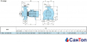 Відцентровий насос для води Calpeda NM4 32/16BE (0.37 кВт, напір max 7.6 м) моноблочний 1