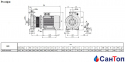 Відцентровий насос для води Calpeda NMS 80/250D (30 кВт, напір max 65 м) моноблочний з фланцевими розтрубами 0