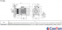Центробежный насос для воды Calpeda NMS 100/250A/A (75 кВт, напор max 91 м) моноблочный с фланцевыми раструбами 0