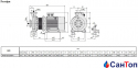 Центробежный насос для воды Calpeda NMS 65/250B (30 кВт, напор max 79.5 м) моноблочный с фланцевыми раструбами 0