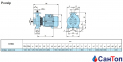 Відцентровий насос для води Calpeda B-NM4 80/31C/B (9.2 кВт, напір max 25.7 м) моноблочний (корпус з бронзи) 0