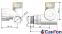 Клапан SCHLOSSER Combi Plus термостатичний, антична мідь, форма ліва GW M22x1,5 x GW 1/2 0