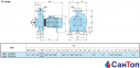 Відцентровий насос для води Calpeda NM4 32/20BE (0.55 кВт, напір max 12.5 м) моноблочний 1