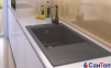 Гранітна кухонна мийка AXIS A-point 40, чорна 1