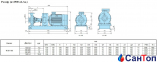 Центробежный консольный насос Calpeda N 80-160D/B (11 кВт, напор max 25.2 м) с осевым всасыванием 2
