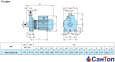 Відцентровий насос для води Calpeda NM 12/C/B (3 кВт, напір max 45 м) моноблочний з різьбовими розтрубами 0