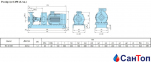Центробежный консольный насос Calpeda N4 40-200B/A (1.1 кВт, напор max 13 м) с осевым всасыванием 3