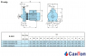 Центробежный насос для воды Calpeda B-NM4 25/200C/A (0.37 кВт, напор max 11.5 м) моноблочный (корпус из бронзы) 0