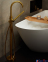 Підлоговий змішувач для ванни Armatura Moza Gold 3