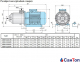 Самовсмоктуючий насос для води Calpeda MXH 3203/A (5.5 кВт, напір max 55.5 м) моноблочний, горизонтальний, багатоступінчастий 0