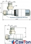 Комплект клапанов SCHLOSSER термостатических Форма угловая Хром GW M22x1,5 x 16×2 0