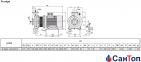 Відцентровий насос для води Calpeda B-NMS 100/200C/A (30 кВт, напір max 45 м) моноблочний з фланцевими розтрубами (корпус з бронзи) 0