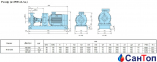 Центробежный консольный насос Calpeda N 65-200C/A (15 кВт, напор max 44 м) с осевым всасыванием 3