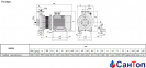 Центробежный насос для воды Calpeda NMS4 150/400A/A (75 кВт, напор max 58.8 м) моноблочный 0