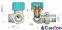 Термостатичний клапан нікельований фігура осьова-права SCHLOSSER DN 15 GZ 1/2xM22x1,5GZ 0