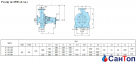 Центробежный консольный насос Calpeda N 65-160AR (15 кВт, напор max 36.4 м) с осевым всасыванием 2