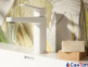 Смеситель для умывальника Armatura Malaga White 3